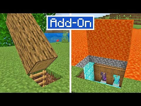 ANOTHER SECRETS DOORS ADD-ON but it's actually good in Minecraft Bedrock?