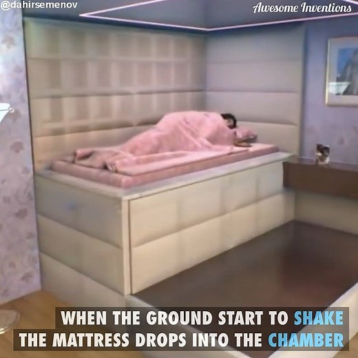 This 'earthquake bed' could save your life during an earthquake By Dahir Semenov | Awesome Inventions