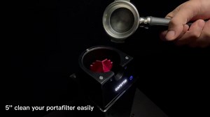 Commercial Espresso Coffee  Portafilter Cleaner Machine Electric Automatic Cleaning Knock Box Accessories for Business