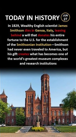 The Man Who Built the Smithsonian Without Visiting America 🇺🇸