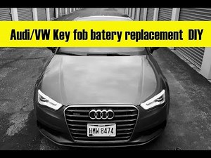 Comment remplacer la pile de la télécommande de l'Audi A3 ?