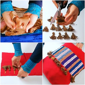 445K views · 885 reactions | Recycle ripped tights into a beautiful pillow case ?? | MetDaan Beauty | Facebook