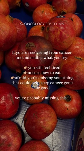 Nichole, RDN | The Oncology Dietitian for Cancer Survivors on Instagram: "I know as a cancer survivor, you’re being given a lot of information when it comes to nutrition. And you don’t want to waste time with misinformation. You don’t want fear-mongering. You don’t want a plan that strips nutrients you actually need. You don’t want to spend hours at night Googling. You don’t want grocery trips that turn into label-reading marathons. And you definitely don’t want to miss the nutrients your body n