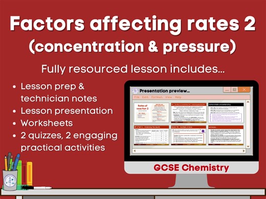 Factors affecting rates 2: Concentration and pressure | Teaching Resources