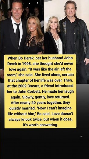 When Love Knocks Again 💔➡️❤️ | Bo Derek’s Emotional Love Story After Loss