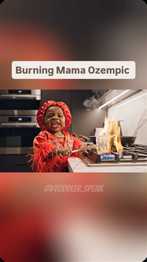Toddler Speaks 🎤 on Instagram: "No Christmas presents for me? Well say bye bye to your ozempic mama, you can just be big cause ain’t no way I’m not getting no presents for Christmas 😒😒 she gone learn to stop threatening me #viral #fyp #trending #reels #explore"