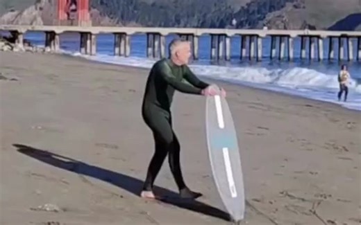 阿叔带你skimboard沙板冲浪浅滩板