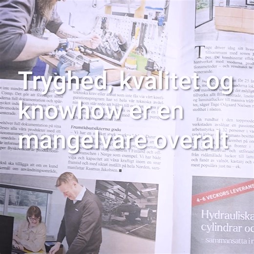 HydraComp i svensk erhvervsmedie 🇩🇰➡️🇸🇪 Det anerkendte svenske erhvervsmagasin Näringsliv har i deres seneste udgivelse sat fokus på HydraComp og vores arbejde med hydrauliske løsninger. Näringsliv dækker erhvervsliv, teknologi og innovation – og med omtalen her cementerer vi vores position som en kompetent leverandør også uden for Danmarks grænser. ✅ Vi har allerede flere møder i kalenderen i Sverige – og vi glæder os til at udbrede vores mission: Tryghed, kvalitet og knowhow. | Hydra Comp 