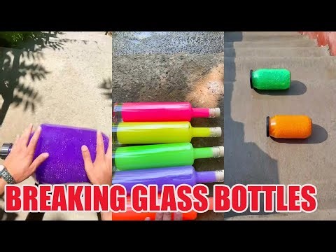 Breaking Glass Bottles & Balloon Drops 😱🔥 Crushing Crunchy & Soft Things! #asmr #satisfying