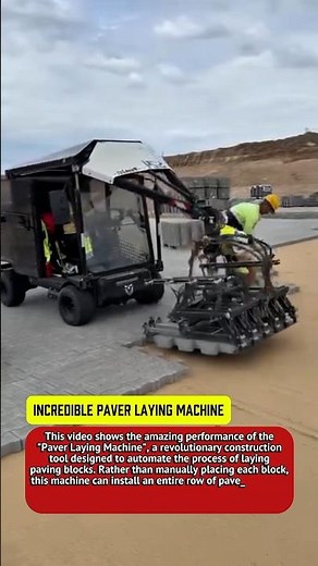 Incredible Paver Laying Machine | Fastest Road Construction Technology.