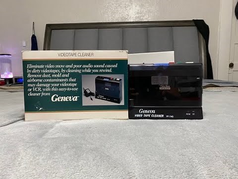 Geneva VHS Tape Video Tape Cleaner Demonstartion Video