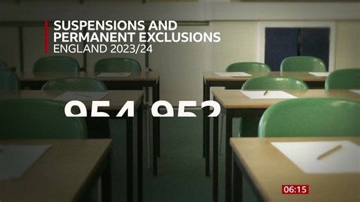The Government has said pupils should not automatically be sent home if they are suspended from school in England and could instead remain on site. Education correspondent Hazel Shearing had more details on #BBCBreakfast https://www.bbc.co.uk/news/articles/c0r425pyl57o | BBC Breakfast