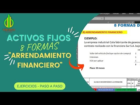 Arrendamiento Financiero - Activos Fijos | Contabilidad Básica