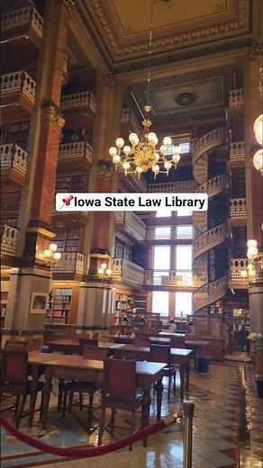 Beautiful library inside the Iowa State Capitol! #books #iowastate #statecapitol #library #desmoines