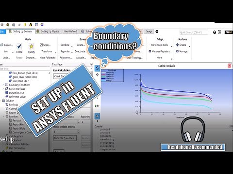 5. Set up in ANSYS FLUENT | How to put boundary conditions in fluent | How to converge a model.