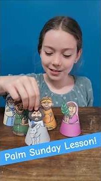 Free Palm Sunday Bible Lesson and Craft Idea for Kids