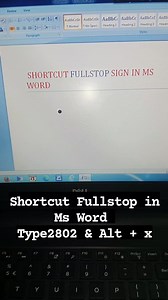 How can u create Shortcut Fullstop in Ms Word Type2802 & Alt x #reelschallengereelschallenge #reelschallenge #msword #mswordshortcuts #mswordtricks #MSWordTips #computer #conputershortcut | অপেক্ষার অনুভূতি - The Feeling of waiting