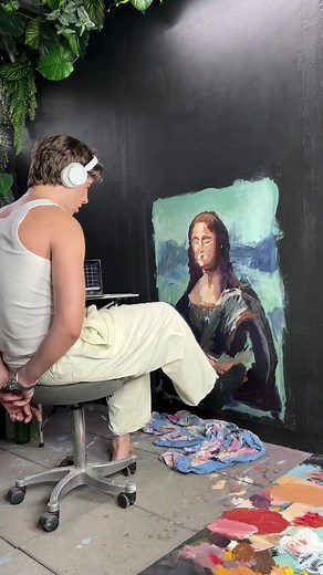 Creative Painting Ideas When Bored | Artist Experimenting with Toes