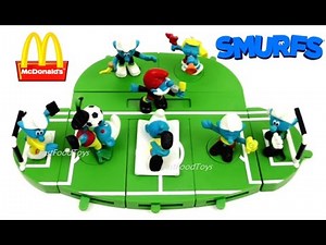McDONALD'S SMURFS HAPPY MEAL TOYS 2017 VS 2006 WORLD CUP SOCCER FOOTBALL COMPLETE SET 8 COLLECTION