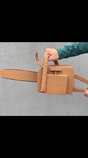 Motoserra de papelão. cardboard chainsaw #motoserra #idea #diy #chainsaw