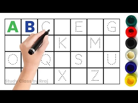 a to z | writing along dotted alphabets | abcdefghijklmnopqrstuvwxyz | abcdef | abcd