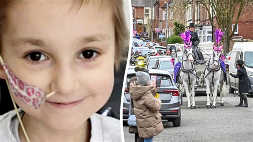 Funeral held for cancer girl who died after setting 300,000 birthday card record