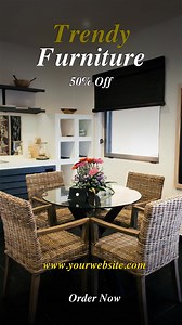 Create a Furniture Ad Flyer Video for Instagram and Social Media Are you looking to enhance your furniture brand's presence on Instagram? Unlike any other, our unique tool empowers you to design captivating flyer videos that seize your audience's attention from the first scroll. https://www.makewebvideo.com/en/make/furniture-ad-flyer-video Engage your followers with compelling visuals that stand out in their feeds, stopping them mid-scroll to admire your exquisite designs. View on Youtube: https