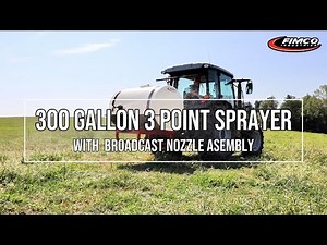 FIMCO 300-Gallon Sprayer with Broadcast Nozzles & Wand