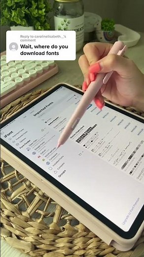 How to get the cutest fonts for the scribble / convert to text features in goodnotes + notability :)