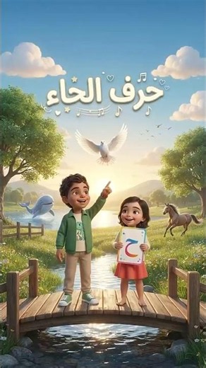 أنشودة حرف الحاء بدون موسيقى | حَ حُ حِ | تعليم الحروف العربية للأطفال 🕊️🐋🐎