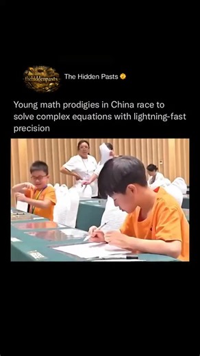 History 📌 Entertainment 📽️ News 🎤 on Instagram: "In classrooms across China, young math prodigies are mastering "Abacus Mental Arithmetic," a technique that allows them to solve complex equations with lightning-fast precision, often faster than a calculator. Follow @thehiddenpasts for more These students use a method where they visualize a traditional abacus in their minds. By moving their fingers in the air to manipulate imaginary beads, they can perform multi-digit multiplication, division,