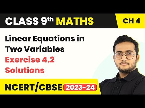 Linear Equations in Two Variables - Exercise 4.2 Solutions | Class 9 Maths Chapter 4