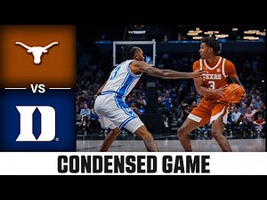 Texas vs. Duke Condensed Game | 2025-26 ACC Men’s Basketball