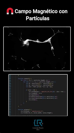 Esto parece un campo magnético… pero es JavaScript 🧲