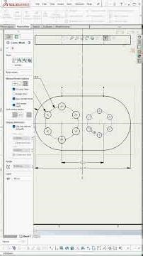 Solidworks - dimension and locate circular pattern #Solidworks #circular pattern #axis symmetry