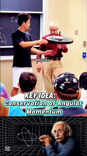 The Physics of a Spinning Wheel 🔄 | Conservation of Angular Momentum🌀#physics #sigma #shorts