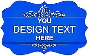 Custom Personalized Labels With Any Image Logo and Text - Business Logo Thank You Stickers for Various Uses (Fancy Frame, 4X2 Inch)