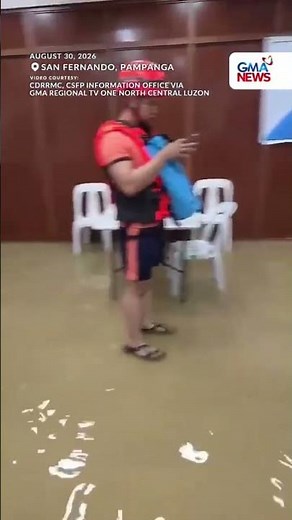 24/7 Emergency Operations Center ng San Fernando, Pampanga, pinasok ng tubig | GMA News