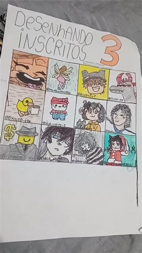 Desenhando Inscritos🎨 parte 3|Fileira 3 #naofloppa #viralizaporfavor #desenho #art