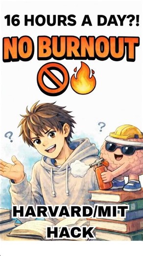 Study 16 Hours a Day WITHOUT Burnout! Harvard/MIT Strategy⏰🎓