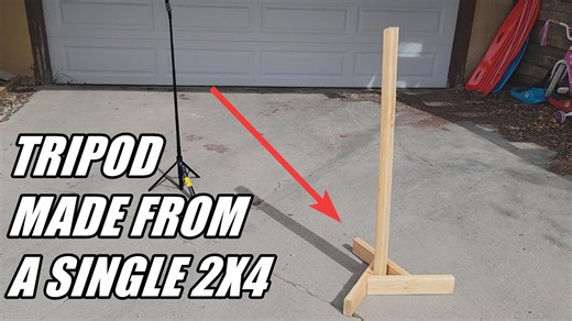 How to Make a Tripod from a Single 2x4 – For Cameras, Targets, or Bird Feeders