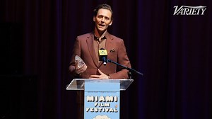 "What we do as actors is a collective creative endeavor. And the joy of it is sharing the dream, sharing the space within the architecture of our imagination,” says Tom Hiddleston as he accepts the Variety Virtuoso Award at the Miami Film Festival https://bit.ly/3PZXxWm | Variety