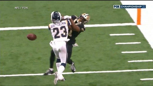 NFL slammed over bad call in Saints playoff game