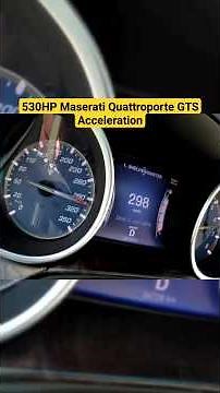 530HP Maserati Quattroporte GTS Acceleration 🚀🔥