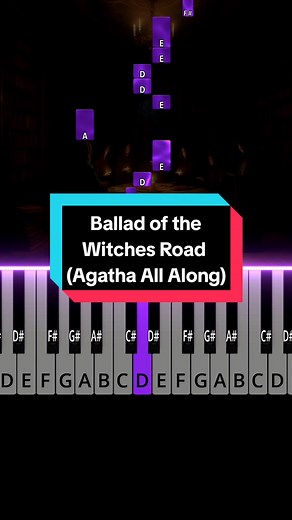 Easy Beginner Piano Tutorial: Ballad of the Witches Road