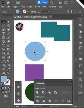 Pathfinders in Adobe illustrator part1 #shorts