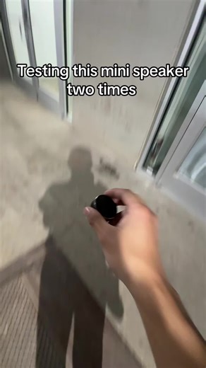 I'm really impressed with this mini speaker. What's next?#speaker #bluetoothspeaker #music #fyp #minispeaker