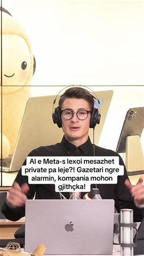 AI e Meta-s lexoi mesazhet private pa leje?! Gazetari ngre alarmin, kompania mohon gjithçka! @mateo.kadriu Për të ndjekur videot e plota të emisioneve tona mjafton të klikoni në kanalin tonë zyrtar në YouTube . . . #topalbaniaradio #topradio #tar #newpost #toptech