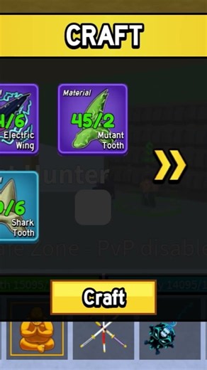 crafting beast hunter #bloxfruit #fyp #tredning
