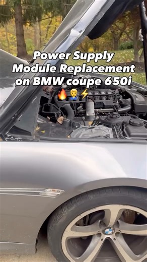 Bossman_da_mechanic_auto_repair on Instagram: "Power Supply Module Replacement on BMW coupe 650i 🔥🧑‍🔧⚡️#explorepage✨ #likecommentshare🔥 #naptownexoticwhips🔥 #viral #fyp"